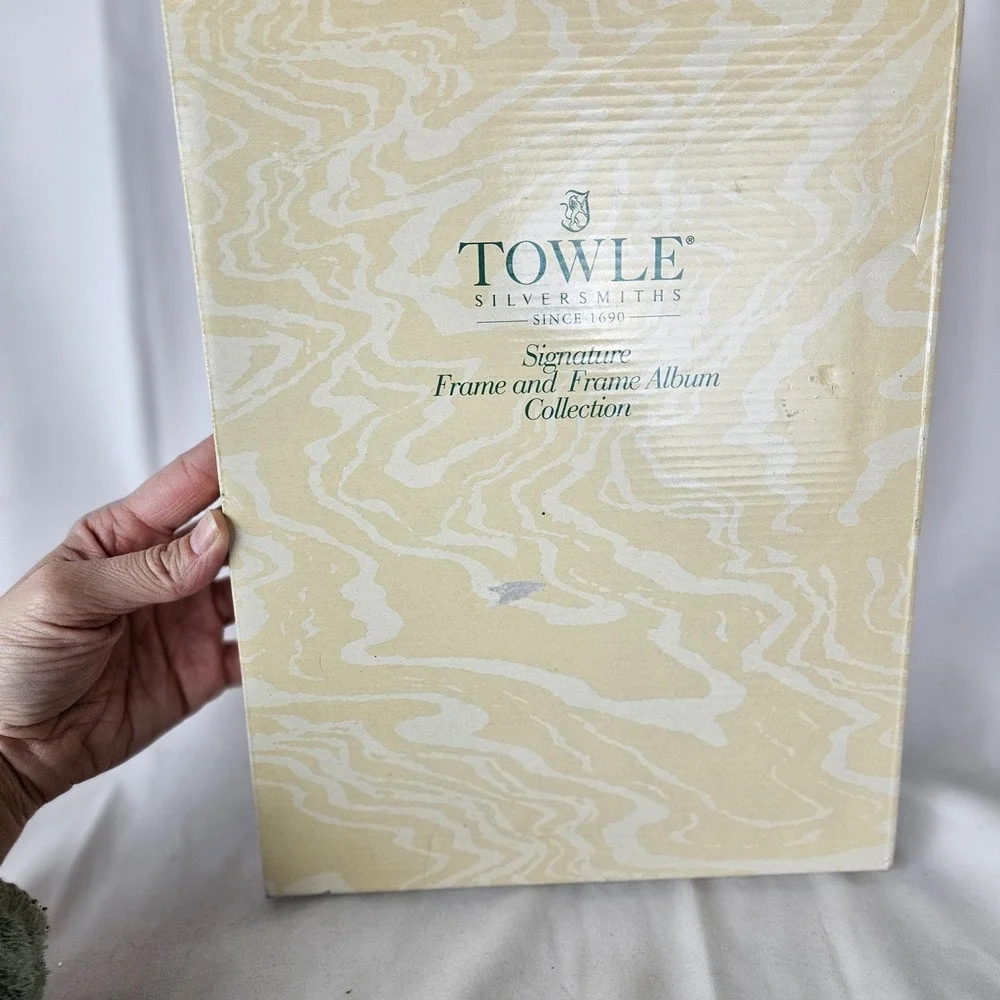 Vintage Towle Silversmiths Signature Collage Frame 1996 Box‎ Silvertone